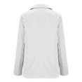 thumbnail image 4 of ZsaeSM Blazers for Women Lapel Double Breasted Classic Blazer Business Casual Long Sleeve Suit Jacket Fall Winter Open Front Jackets White 3XL, 4 of 6