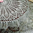 thumbnail image 5 of Handmade Crochet Cotton Tablecloth Round Crochet Tablecloths for Wedding Home Decor, 5 of 6