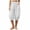 White-PANTS, variant on Inverlee Women's Cotton Linen Balloon Capri Pants Elastic Waist Casual Summer Loose Fit Trousers with Pockets Khaki XL