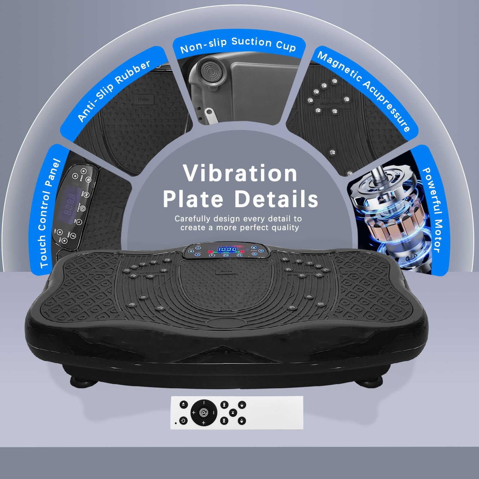 EVGTTI XXL Vibration Plate Exercise Machine, Vibration Plate, Power Plate Vibration Platform for Weight Loss, Toning & Wellness, 120 Levels,Home Gyms Workout
