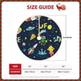 thumbnail image 2 of Salouo Funny Spaceships Christmas Tree Skirt 30" Farmhouse Christmas Decorations Snowman Xmas Tree Skirt Tree Mat for Holiday Party Decor, 2 of 8
