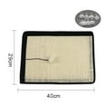 thumbnail image 3 of Leojiow Pet Supplies Sisal Cat Scratch Pad Sofa Pad Sisal Table Leg Cat Scratch Board 40X29X2Cm Beige, 3 of 7
