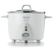 AROMA 14-Cup (Cooked) / 3Qt. Select Stainless Rice & Grain Cooker, White, New, ARC-757-1SG