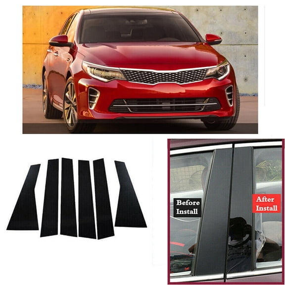 Possbay Window Pillar Posts Door Side Trim Covers Fit for KIA Optima K5 2016-2019