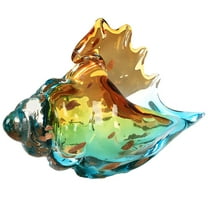 Conch Decor, Coastal Decor for Home, Azure Stone Decor, Handcrafted Art Sculpture, Ideal Beach Decorations for Home Coastal, Multicolored Sea Shell Design