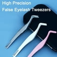 thumbnail image 3 of Stainl Stl Eyelash Assistant with Comb Grafting False Eyelash Forceps, 3 of 6