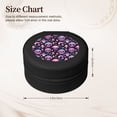 thumbnail image 2 of Yiaed cartoon Skull rainbow space Print Travel Jewelry Case Bridesmaid Gift Boxes Jewelry Travel Organizer Small Round Jewelry Box Mini Storage-Black, 2 of 7