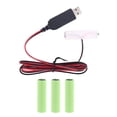 thumbnail image 1 of 6V El cable de alimentación del eliminador de batería reemplaza la batería Aa de 1-4 Uds 1,5 v para Radio, 1 of 5