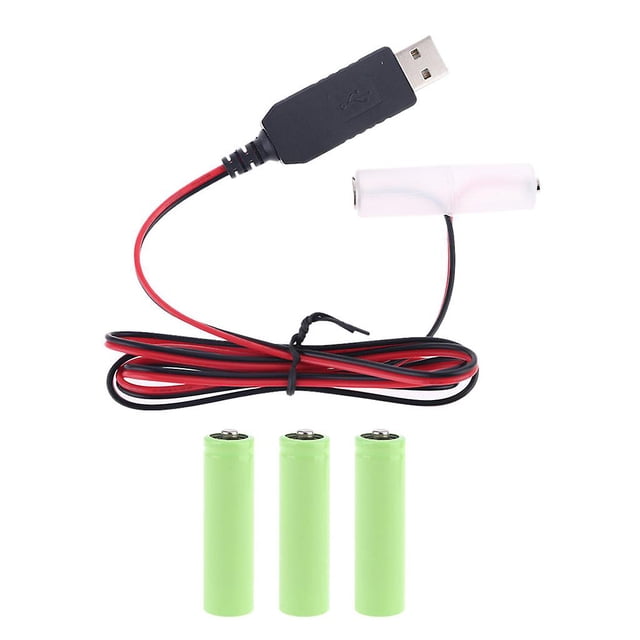 6V El cable de alimentación del eliminador de batería reemplaza la batería Aa de 1-4 Uds 1,5 v para Radio