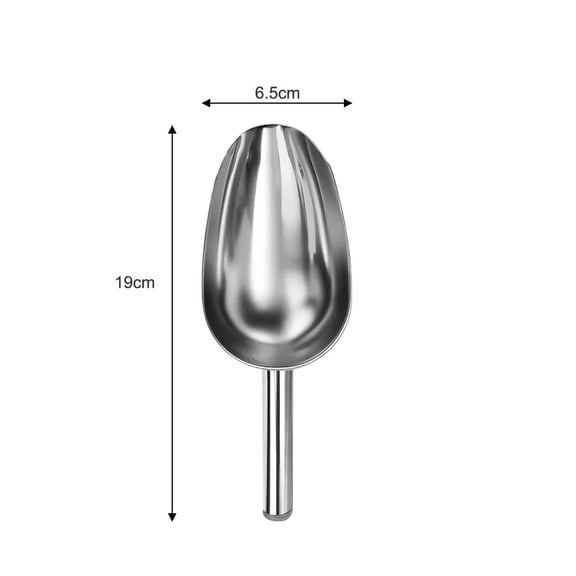 3/1Pcs Stainless Steel Ice Shovel Multi-use Grain Coffee Beans Scraper Candy Food Scoop Measuring Spoon Bar Kitchen Gadgets