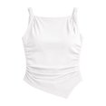 thumbnail image 4 of QASIEATN Solid Color Vest for Women Summer Slim Fit Sleeveless Camisole Women's Tank Tops with Built in Bras, 4 of 4