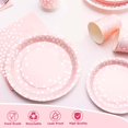 thumbnail image 2 of Pink Birthday Plates Baby Shower Party Supplies,168PCS Pink Plates Set with Silver Cutlery for Baby Girl Birthday Party Decorations Serve 24, 2 of 7