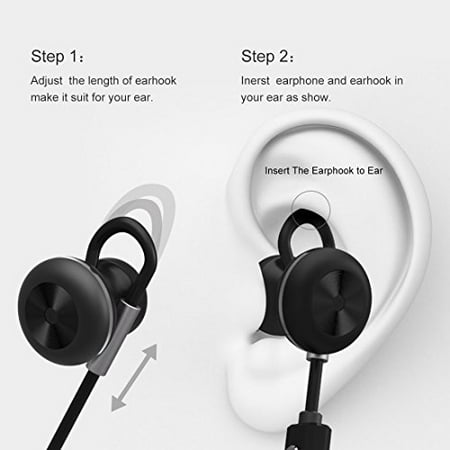 Ixir iMac with Retina 5K display Bluetooth Earbuds Ultra Lightweight 4.1 Wireless In-Ear Running Earbuds IPX4 Water Resistant with Mic Stereo Earphones, CVC 6.0 Noise (Best 0 To 5k Running App)