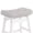 Light Grey, variant on Carolayne 24 Inch Counter Height Bar Stools Set of 3, Upholstered PU Leather Saddle Seat with Solid Rubber Wood Legs for Kitchen Island, Ivory White