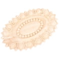 thumbnail image 1 of BEADCEST Corner Decorative Furniture Appliques Wood Carved Applique Khaki Color 1Set, 1 of 5