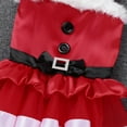thumbnail image 4 of Aislor Toddlers Girls Christmas Mrs Santa Claus Costume Princess Bowknot Tutu Dress Fancy Party Outfits, 4 of 7