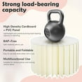 thumbnail image 6 of 6 Pack Buffet Risers, White Foldable Display Stands with Acrylic Plates, Multi-Height Cake Risers for Dessert Tables, Catering, Wedding, and Party Decorations, 6 of 8