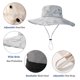 thumbnail image 3 of Sombrero de sol de camuflaje impermeable para hombre, de ala ancha, plegable, de malla para exteriores, para pescar, 3 of 5