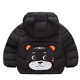 thumbnail image 4 of Abcomgle Toddler Winter Coat Cute Bear Ears Hooded Puffer Jacket Kids Lightweight Puffer Padded Light Jacket for Boys Winter Warm Baby Coat, 4 of 9