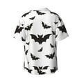 thumbnail image 6 of PAYOHTO Vampire Bat Mens Hawaiian Casual Short-sleeved Shirt Tropical Summer Beach Button Down Shirts, 6 of 7
