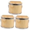 thumbnail image 4 of MLINS 3pcs Wooden Bucket Sushi Rice Container Cooked Rice Bucket Cooked Rice Barrel, 4 of 8