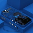 thumbnail image 4 of Funda de teléfono Jujutsu Kaisen para Apple iPhone, 15, 14, 13, 12, 11 Pro Max, Plus, 8, 7, SE, funda líquida con Capa de cuerda izquierda, 4 of 5
