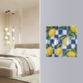 thumbnail image 4 of Yayeee Toggle Light Switch Wall Plate 3-Gang 6.37"x4.48" Decorative Outlet Cover, Lemon Checkered, 4 of 7