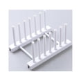 thumbnail image 2 of Plastic Dish Holder Drainer Drying Rack Plates Holder Pot Cover Holder Cover Lid Organizer (White), 2 of 8
