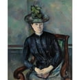 thumbnail image 3 of Cezanne, Paul 12x14 Black Modern Framed Museum Art Print Titled - Madame CÃ©zanne with Green HatÂ&nbsp;, 3 of 5