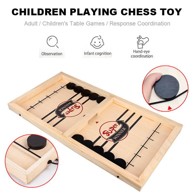 Details about   Sling Puck Game Fast Hockey Table Board Games Party Game Adult Child Family Toys 