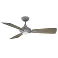 thumbnail image 2 of Mykonos Indoor and Outdoor 3-Blade Smart Ceiling Fan 52in Graphite Weathered Wood with 3000K LED Light Kit and Remote Control, 2 of 4