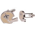 thumbnail image 2 of New Orleans Saints Silver-Plated Team Logo Helmet Cufflinks, 2 of 4