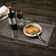thumbnail image 4 of Acrylic Tray, 14" x 9" Plastic Trays with Cut Handles, Spill Proof Decorative Tray is an Ideal Countertop Organizer for Living Rooms, Coffee Tables, Offices, Kitchens & Serving Guests, 4 of 5