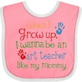 thumbnail image 3 of Inktastic Art Teacher Like Mommy Boys or Girls Baby Bib, 3 of 4