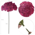 thumbnail image 2 of Silk Hydrangea Heads with Stems Artificial Flowers Heads for Home Wedding Decor,Pack of 10 (Sky Blue), 2 of 5