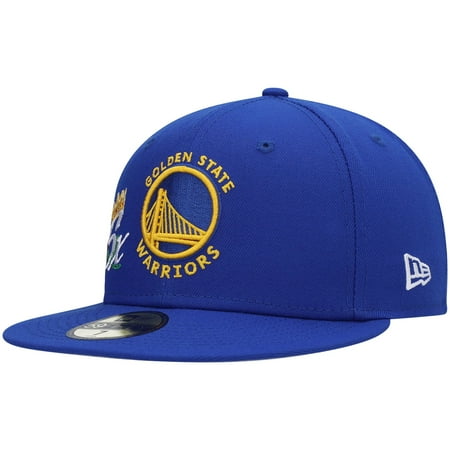 Men's New Era Royal Golden State Warriors 6x NBA Finals Champions Crown 59FIFTY Fitted Hat