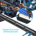 thumbnail image 2 of Steren 24-Port Cat5e Loaded Patch Panel - UL Verified and Listed, 2 of 5