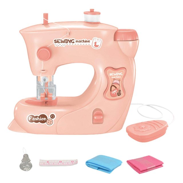 Langgg Portable Children Sewing Machine Educational Interesting for Household pink