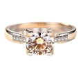 thumbnail image 3 of Anillo de cintura pequeña con cabeza de toro de plata esterlina 925 para mujer, anillo de diamante con soporte vacío y microincrustaciones de 1 quilate con cabeza de toro cerrada, 3 of 4