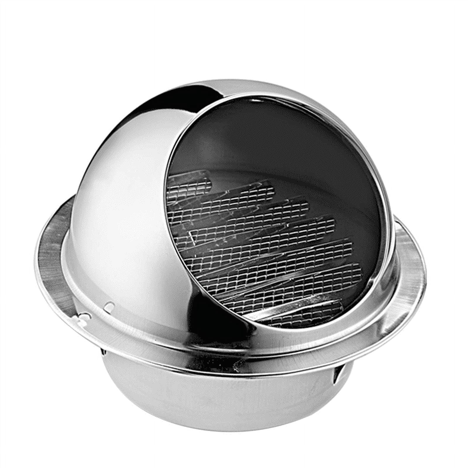 5X 304 Stainless Steel Air Vent Round Grille Ventilation Cover Wall Vent Outlet 4 Inch