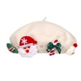 thumbnail image 4 of Milageto Christmas Hat French for Holiday Traveling Cosplay Hat White, 4 of 8