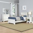 thumbnail image 1 of Home Styles Naples Twin 3 Piece Bedroom Set in White, 1 of 2