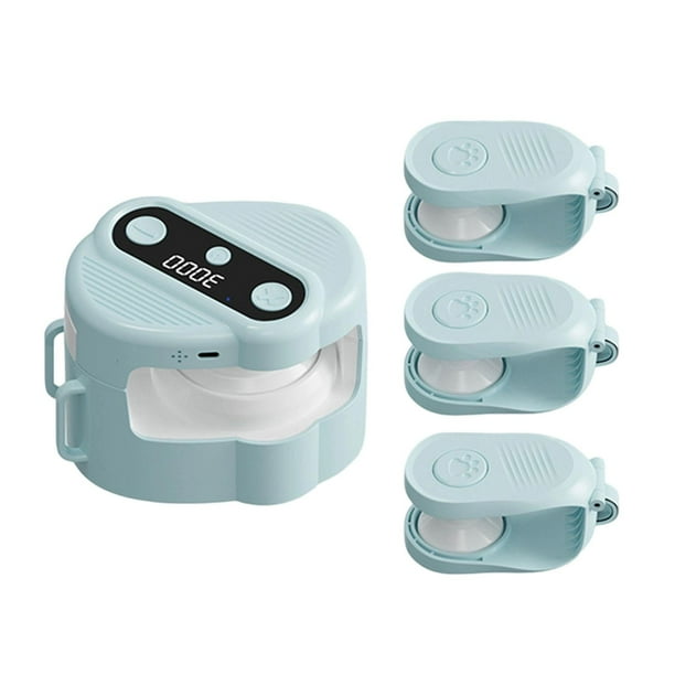 Juguete interactivo para gatos de interior, recargable por USB, portátil, divertido, con sonido analógico. azul