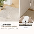 thumbnail image 3 of ZRSDIXK 9'x12' Area Rugs for Living Room, Arch Pattern Low Pile Textured Rugs Carpets, Washable Modern Rug for Living Room Bedroom Dining Room, Beige, 3 of 11