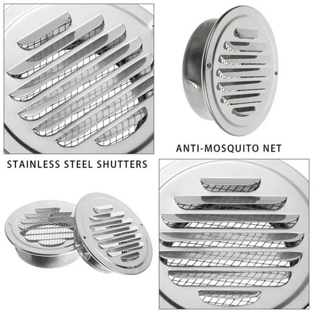 

DFDIEJZ Enhance office air circulation with sleek modern Stainless Steel Round Ducting Ventilation Grilles - Elevate ambiance with stylish exterior wall vent grille options of various si