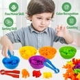 thumbnail image 4 of Raeqks Contar Clasificar Juguetes Emparejar Juguetes Apilar con Tazones Actividades De Aprendizaje Preescolar Juego Sensorial Educativo Montessori Tallo De Juguete Juegos De Guardería Animales Regalos, 4 of 5