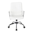 thumbnail image 4 of Faux Leather Chair in White with Chrome Base, 4 of 8