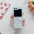 thumbnail image 7 of Clear Woman Case for Samsung Galaxy Z Flip 5 Shockproof with Air-Bag Corner, Cute Love Heart Case for Galaxy Z Flip 5 Stylish Design, Pretty Girls Case Pearl Decorations for Samsung Z Flip 5 (Love-A), 7 of 7