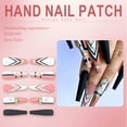 thumbnail image 3 of RAGUPEL 24Pcs Glue on Nails for Women,Rhinestone-Studded Press on Nails Coffin,Gold Decoration Nails Press On,Cute Nails for Daily Life,Dating,Party,Taking Pictures,Style2, 3 of 7