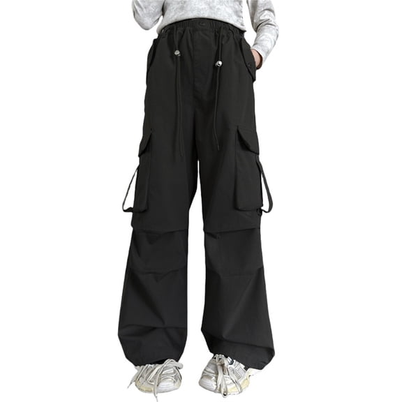 XXWXYD Clearence Girls Oversized Denim Overalls Vintage Wash Wide Leg Jumpsuits Big Kids 12-16 Years Urban Streetwear with Tool Pockets Skatepark Essentials